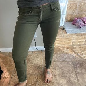 Racer army green citizens of humanity jeans